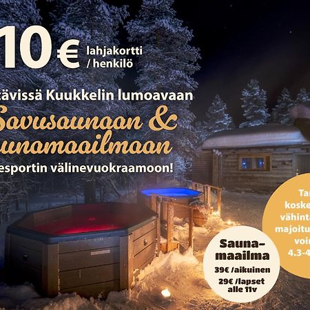Kuukkeli Log Houses Teerenpesae - Premium Suite A48 Саариселькя Экстерьер фото